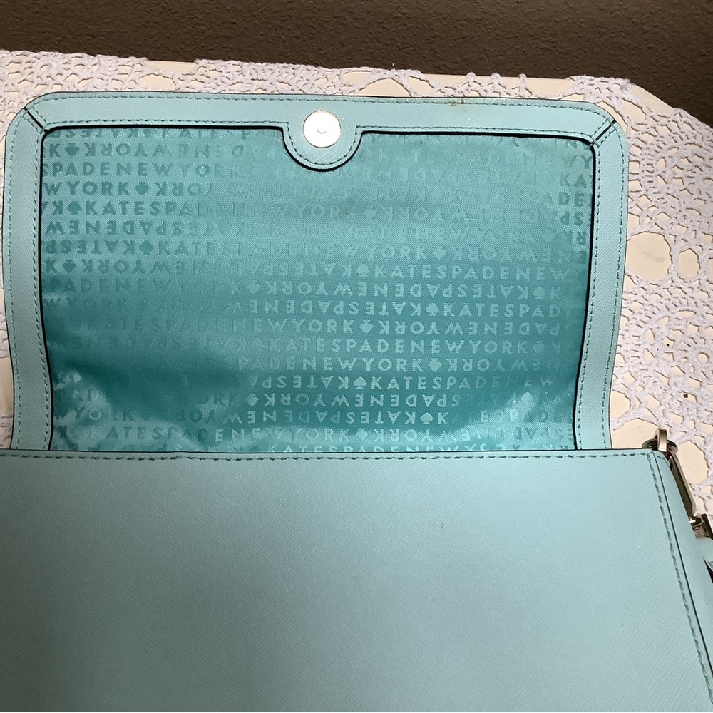 KATE SPADE Small Madison Adjustable Crossbody / Satchel Bag Tiffany Blue - Picture 13 of 15
